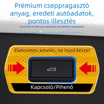 VW Taos elektromos hátsó ajtó figyelmeztető matricák, tükröző belső dekoráció, kompatibilis 24 modellhez, Gana márka, CCD-szenzor