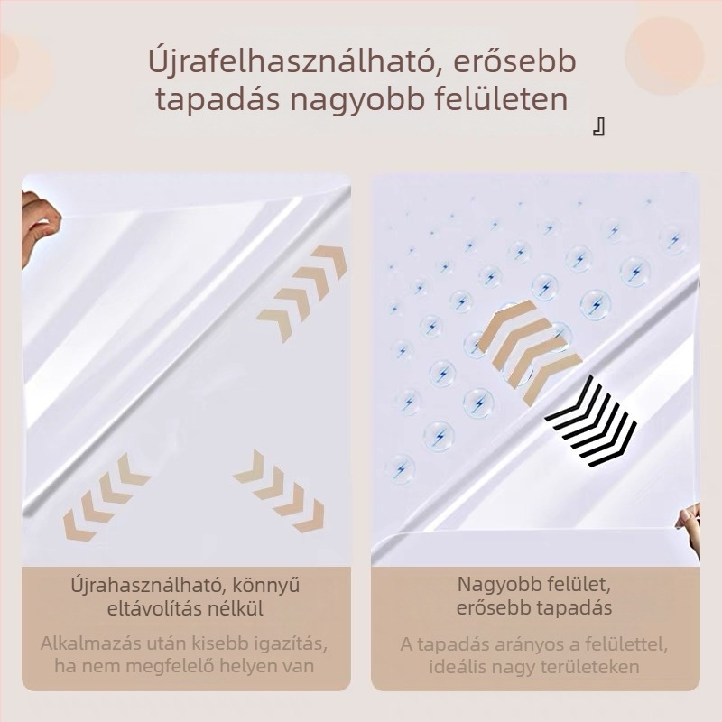 Átlátszó konyhai fali matrica - olajálló, hőálló, vízálló, öntapadós