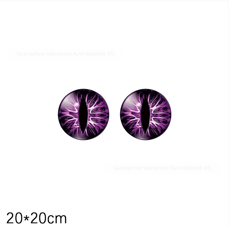 Beast Eye fényszóró decal – 3D geometriai minta, testreszabható, öntapadós Jeep fényszórókhoz (Wangniu)