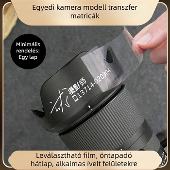 Kamera matrica készlet UV-transzferrel, objektív logó dekorációval és kristályos kijelzőcímkével