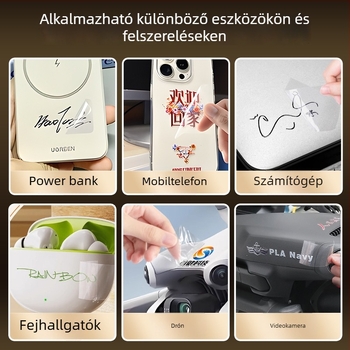 Kamera matrica készlet UV-transzferrel, objektív logó dekorációval és kristályos kijelzőcímkével