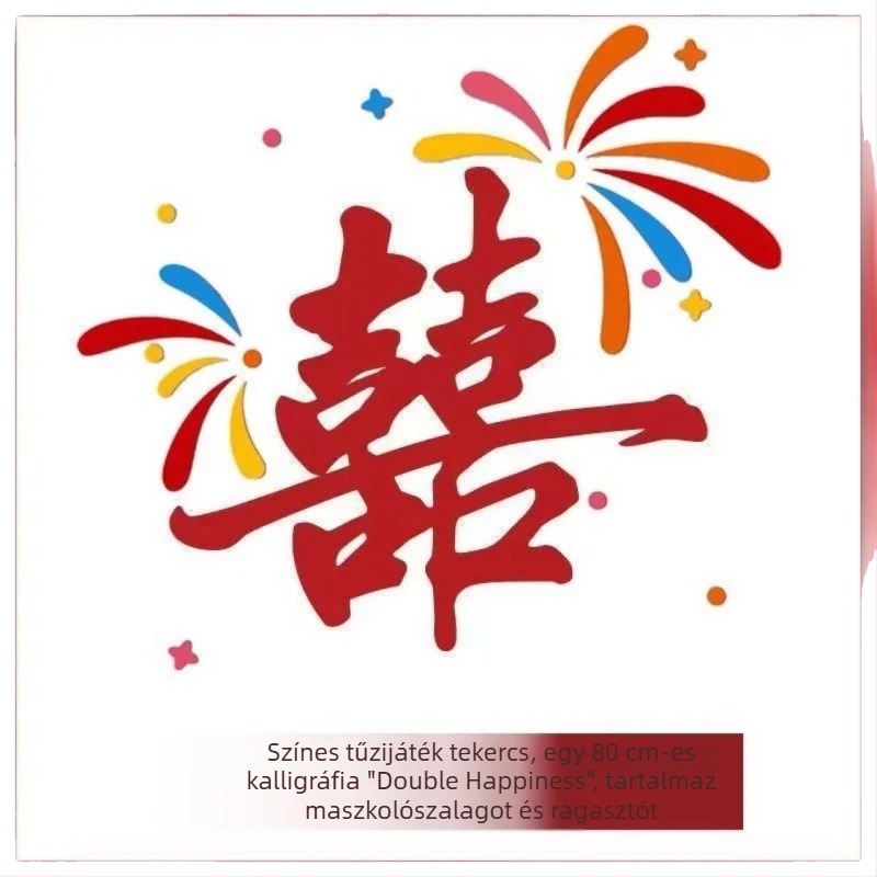 Esküvői hálószobai hátteret díszítő szalag dekorációs készlet