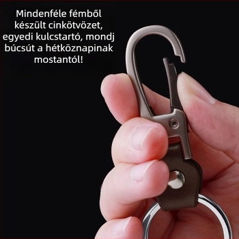 Férfi kulcstartó - cinkötvözet, modern minimalista stílus