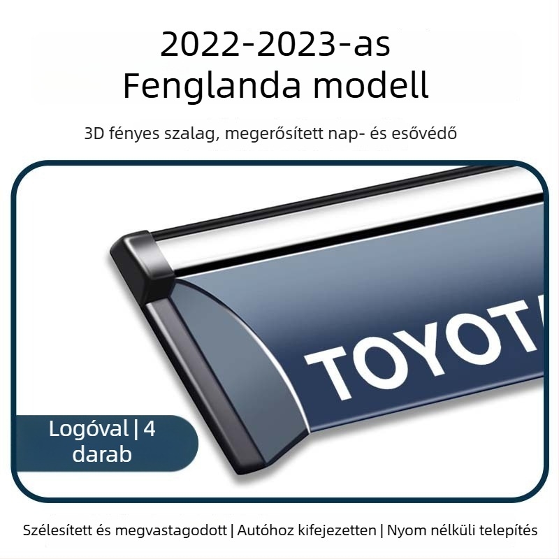 Esővédő az autó ablaka számára | Akril anyag | Kompatibilis a Bgg-vel | Testreszabás nélkül