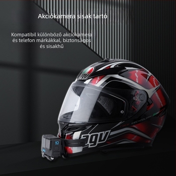 GoPro Hero11 sisak állvédő tartó, integrált ragasztó kialakítás, PVC/ABS, 37 g, kompatibilis GoPro, DJI és Insta360 és más akciókamerákkal