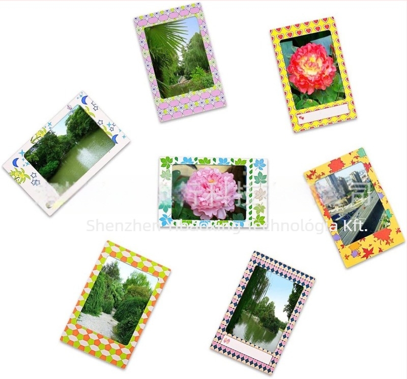 Polaroid Mini12/11/9/8 univerzális kiegészítő készlet – 4 az 1-ben: fényképkeret, fénykép matrica, tisztító kendő (2019)