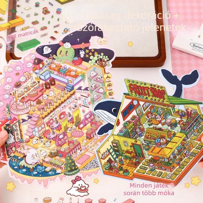 DIY 3D jelenet matricakészlet – Testreszabás: Igen; Márka: Egyéb; Teljes pixelek: Egyéb – Stresszoldó puzzlejáték