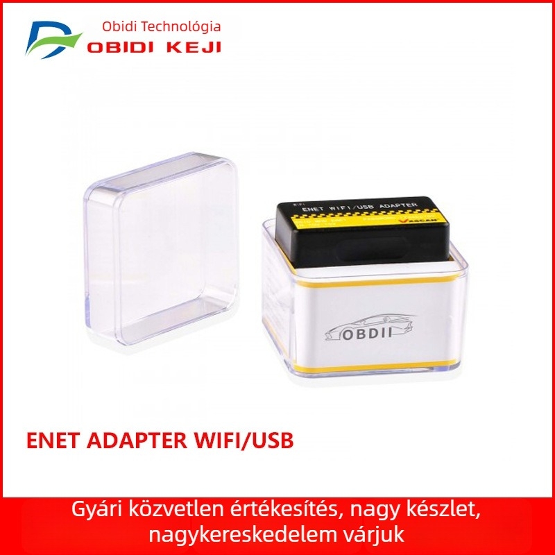 OBD ENET WIFI/USB adapter VW/Volvo/BMW F/G-Series-hez - 12V tápegység, autódiagnosztikai eszköz