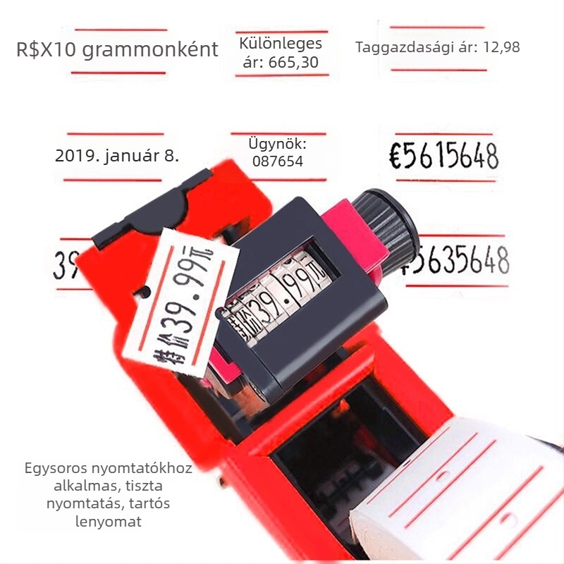 Ruházathoz való önragasztó árcímke papír, egysoros árcímke papír