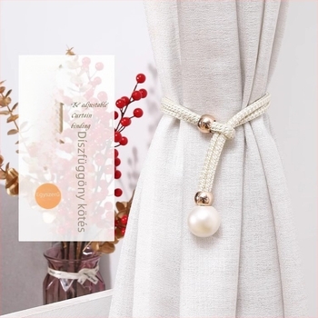 Gyöngyös függönyzsinórok, textile függönykiegészítők, egyszerű és modern stílus