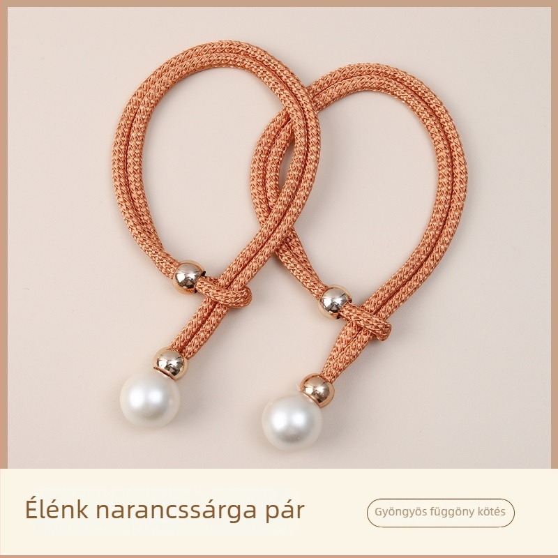 Gyöngyös függönyzsinórok, textile függönykiegészítők, egyszerű és modern stílus