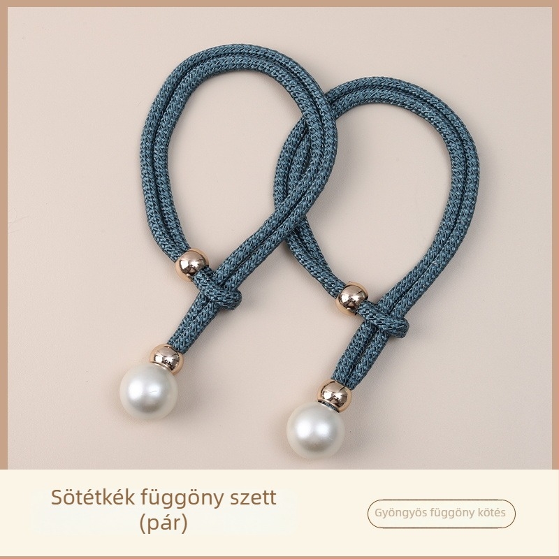 Gyöngyös függönyzsinórok, textile függönykiegészítők, egyszerű és modern stílus