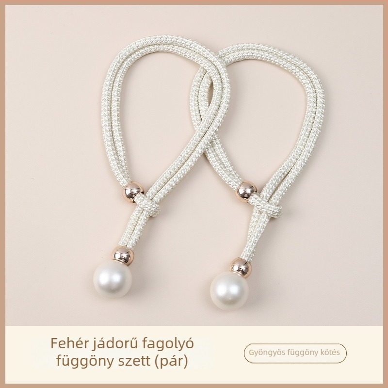 Gyöngyös függönyzsinórok, textile függönykiegészítők, egyszerű és modern stílus