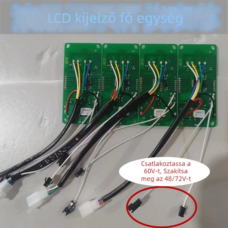 Univerzális LCD műszerfal elektromos autók és háromkerekűek számára 48-72V