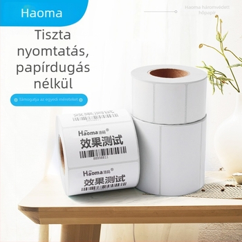 Ipari minőségű termoszalag papír kórházi vérvételi és infúziós címkékhez – tesztcső kódok és SKU címkék