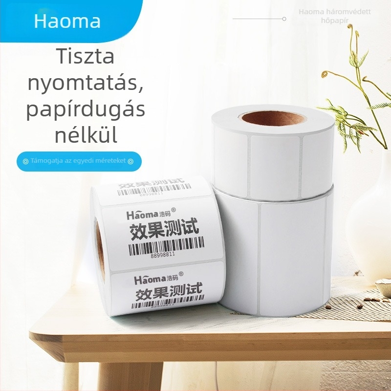 Ipari minőségű termoszalag papír kórházi vérvételi és infúziós címkékhez – tesztcső kódok és SKU címkék