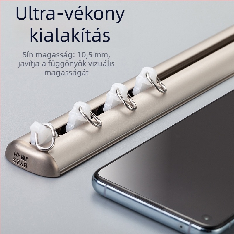 Függöny sín - Ultra vékony HL001, alumínium ötvözet, Huan Li márka, modern minimalist stílus