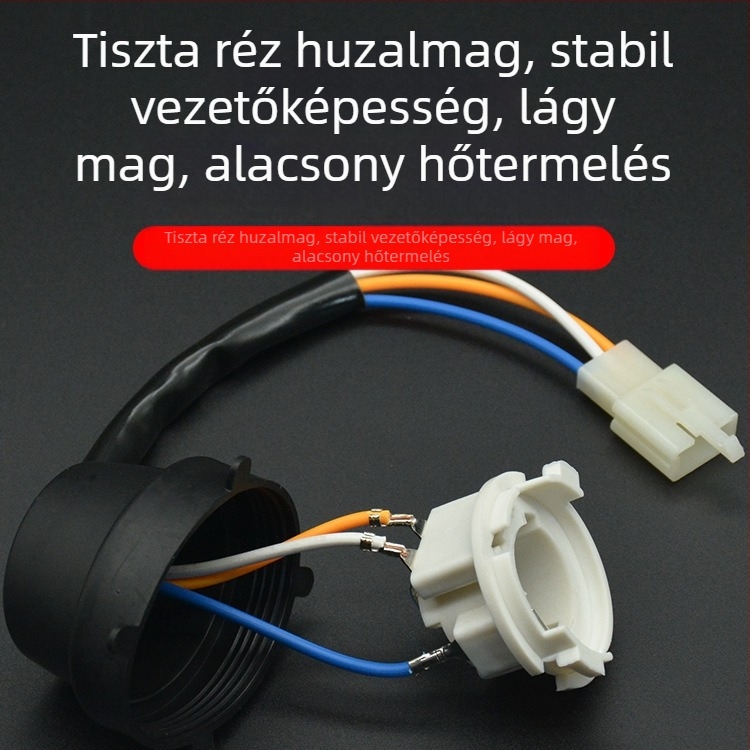 Robogókhoz és elektromos járművekhez készült fényszóró-tartó — dupla karos tartó, beépített LED, műanyag, Mojielong