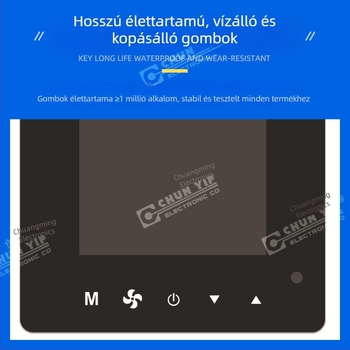 PET membránkapcsoló kapacitív érintőfelülettel és akril panellel, szitanyomásos kivitel, orvosi berendezésekhez