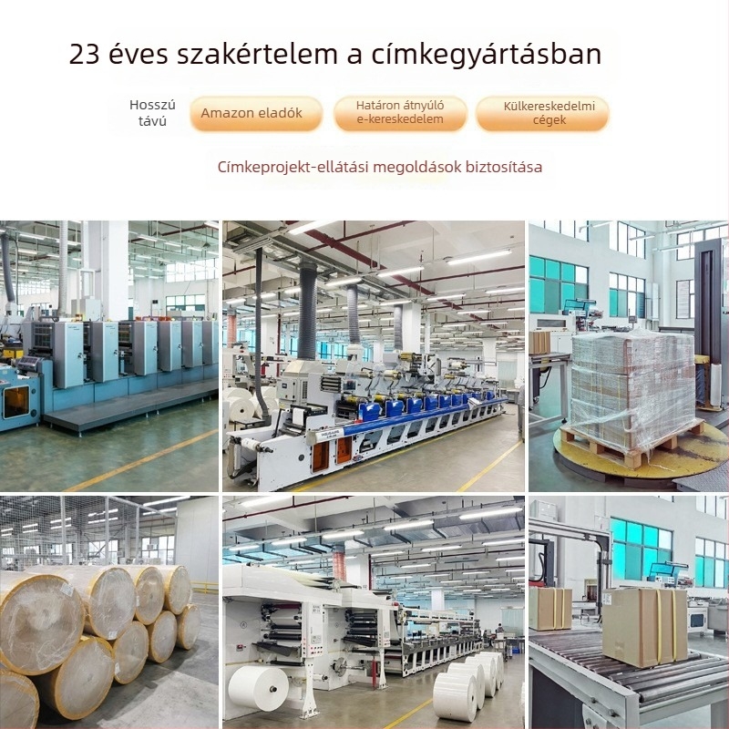 Termikus címke papír, öntapadós PVC vonalkód címke, átlátszó és vízálló, szakadásálló hőnyomtatáshoz