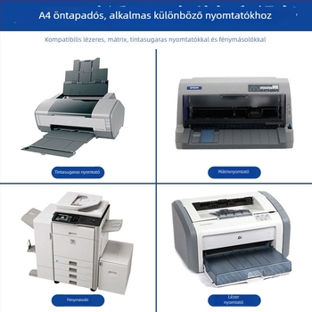 A4-es öntapadós címkepapír, kraft, sima fényes felület, üres lapok