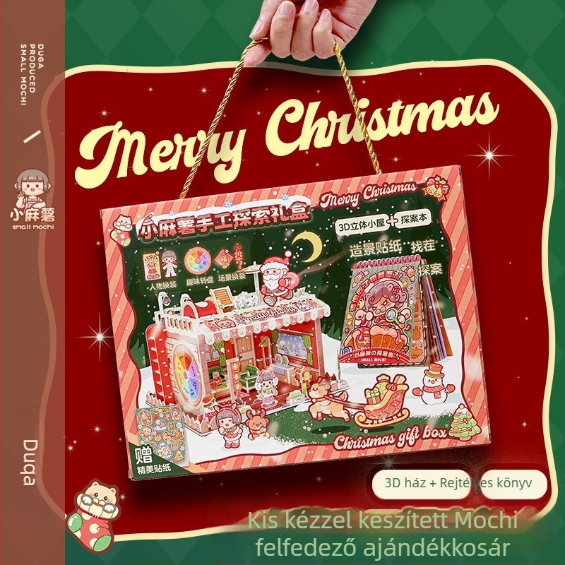 Gyerekeknek szóló Csendes Könyv – Little Mochi téma, Karácsony és Újév, Jiangnan ősi stílusú útikalauz, Első osztályos játék (Feldolgozás és testreszabás: Igen; Márka: Other; Összes képpont: Other)