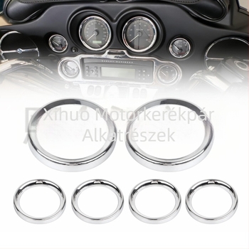 Harley Glide műszerfal bezel fedél, alumínium ötvözet, 1996–2013