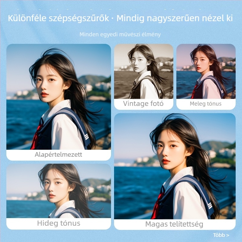 KOMERY G7 kompakt digitális kamera, 1/2.3'' CMOS-szenzor, 18x digitális zoom, Full HD videó, 2.8''-os LCD-kijelző