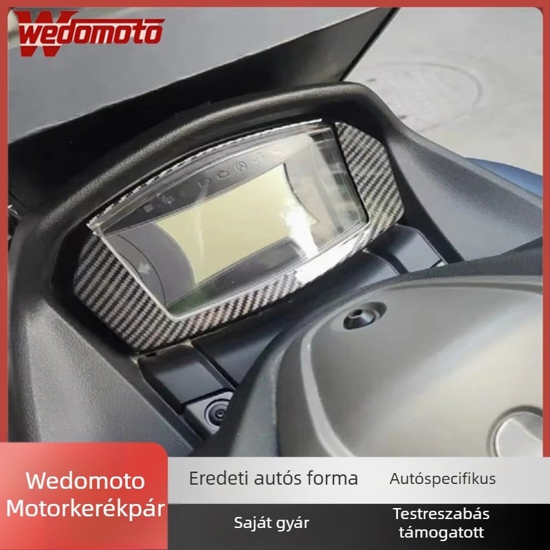 Yamaha NMAX155 20–24 modellhez karbon szálas műszerház víztranszfer nyomtatással