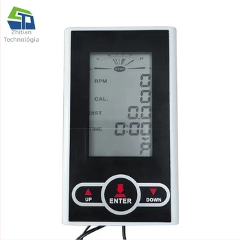 Zhitian elliptikus edzőgépe, modell Asm-jp059p, elektronikus felépítés, digitális LCD kijelző (42x70 mm), pontosság 0.01