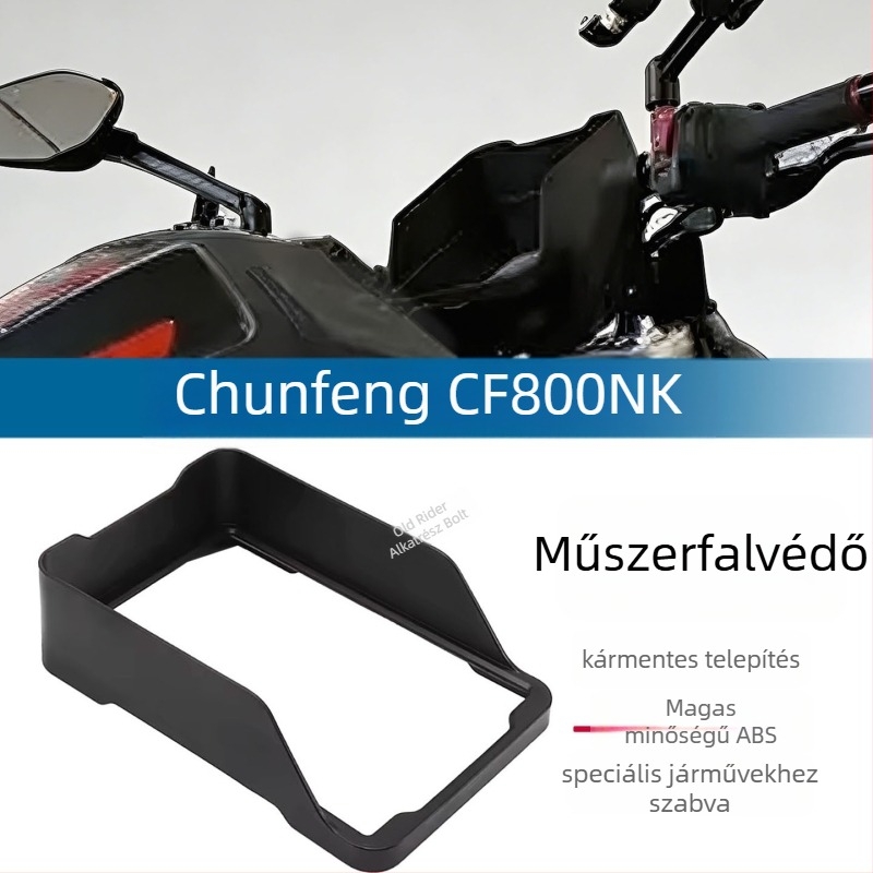 CF 800NK motorkerékpár műszerfal keretvédő burkolat TFT-képernyővédő fóliával, LISM márka — szél- és porálló, testreszabható.