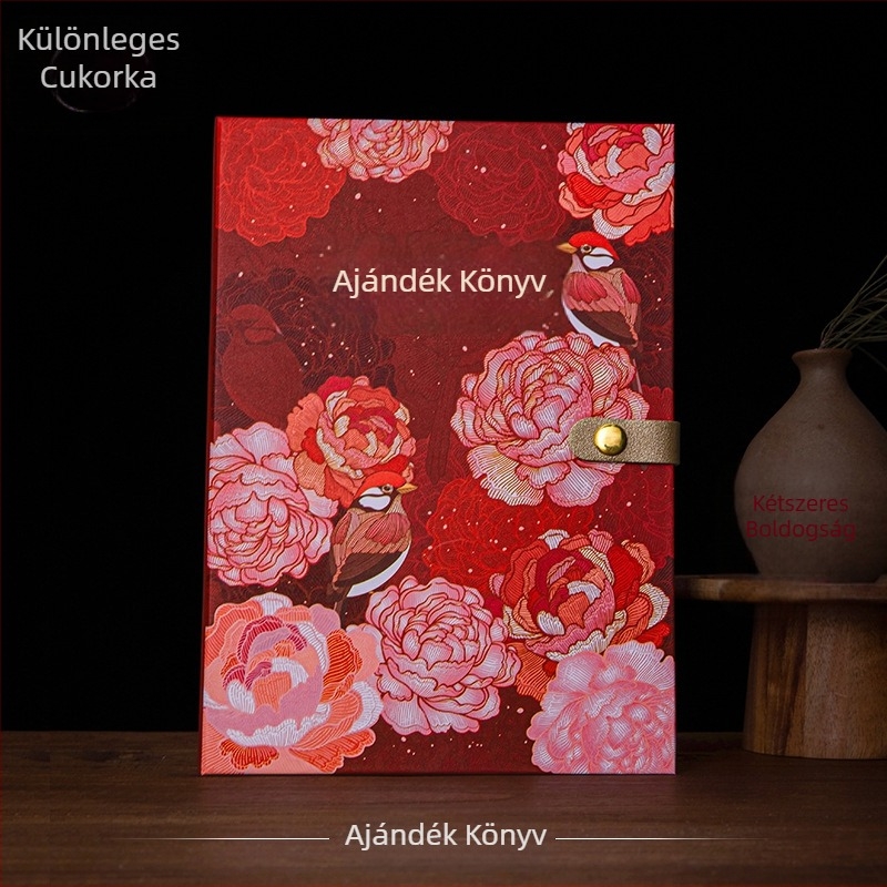 Esküvői ajándék főkönyv és vendégnyilvántartó könyv — prémium esküvői nyilvántartó