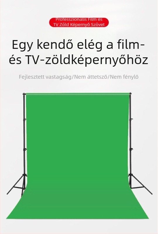 Fotóháttér kendő - Zöld képernyő, Anyag: szénszál, Univerzális kompatibilitás, Márka: Alapértelmezett opció