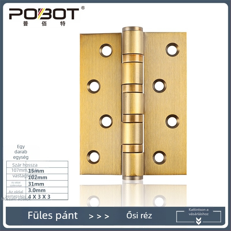 POBOT H-alakú rozsdamentes acél csukló, fényes felülettel, belső ajtókhoz és szekrényekhez, modern minimalist stílus
