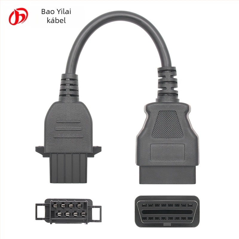 OBD2 diagnosztikai kábel Volvo V3 CDP női csatlakozóval OBD-hez – 8-pins, modell VLV8P, 12V, működési hőmérséklet -20°C–60°C