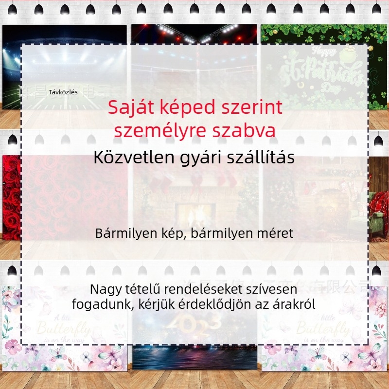 Qian vinil hátterű vászon – baba zuhany dekoráció, mexikói stílus, tájfotózás háttér, 150 g
