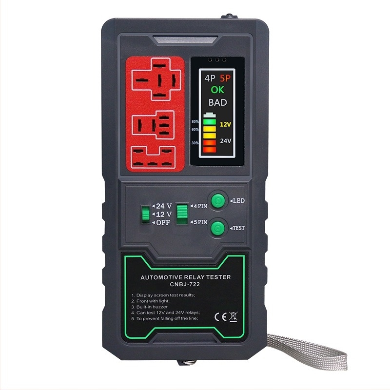 Autóhiba detektor, autórelé detektor, 8V tápegység, -20…50 °C üzemi hőmérséklet, modell Relay detector 12V24V