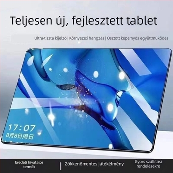 Tablet 4G/5G-vel, MTK nyolc magos processzor, 32GB tárhely, Android, kettős kamerák