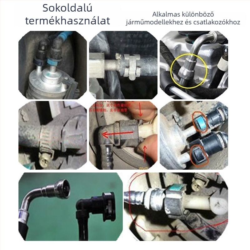 Benzin gyorscsatlakozású nyomásmérő — Modell: Gasoline quick connect pressure gauge; Típus: Pontosságú nyomásmérő; Csatlakozás: Gyors csatlakozás