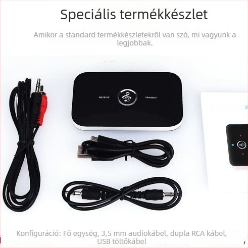 Autós Bluetooth vevő és adó, USB-C interfész, külső tápegység, 20 m hatótávolság, Bluetooth 1.1, Plug-and-Play