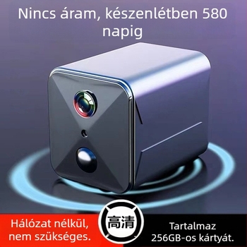 Vezeték nélküli beltéri kamera Wi‑Fivel, távoli hozzáférés okostelefonról, Ultra HD