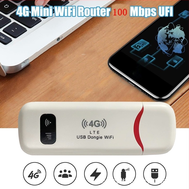 4G hordozható WiFi router USB interfésszel - 150 Mbps, IEEE 802.11b/g/n, sávok B1/B3/B5