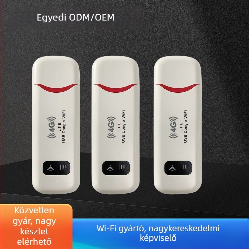 4G hordozható WiFi router USB interfésszel - 150 Mbps, IEEE 802.11b/g/n, sávok B1/B3/B5