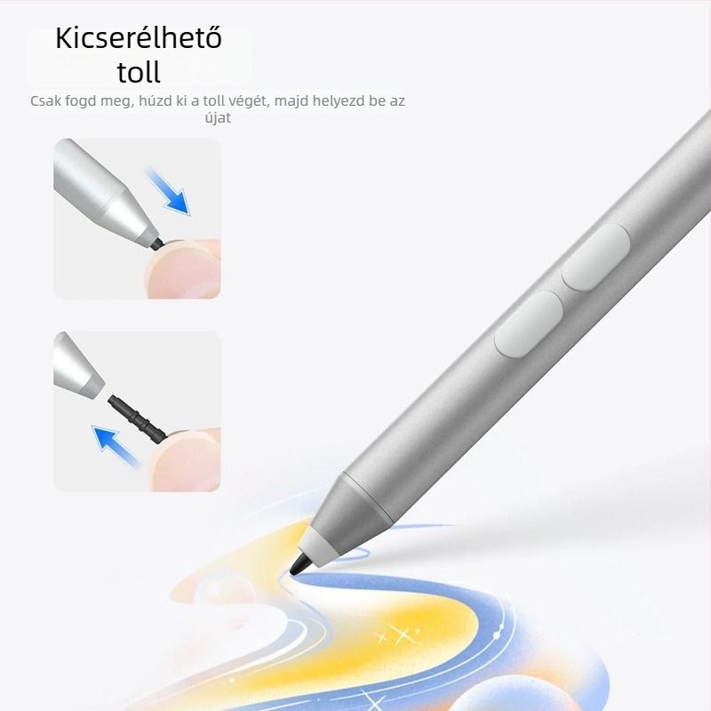 Surface stylus érintésvezérléssel, fém váz, univerzális elektronikus kivitel Surface eszközökhez; alkalmas okostelekre, számítógépekre és tabletekre