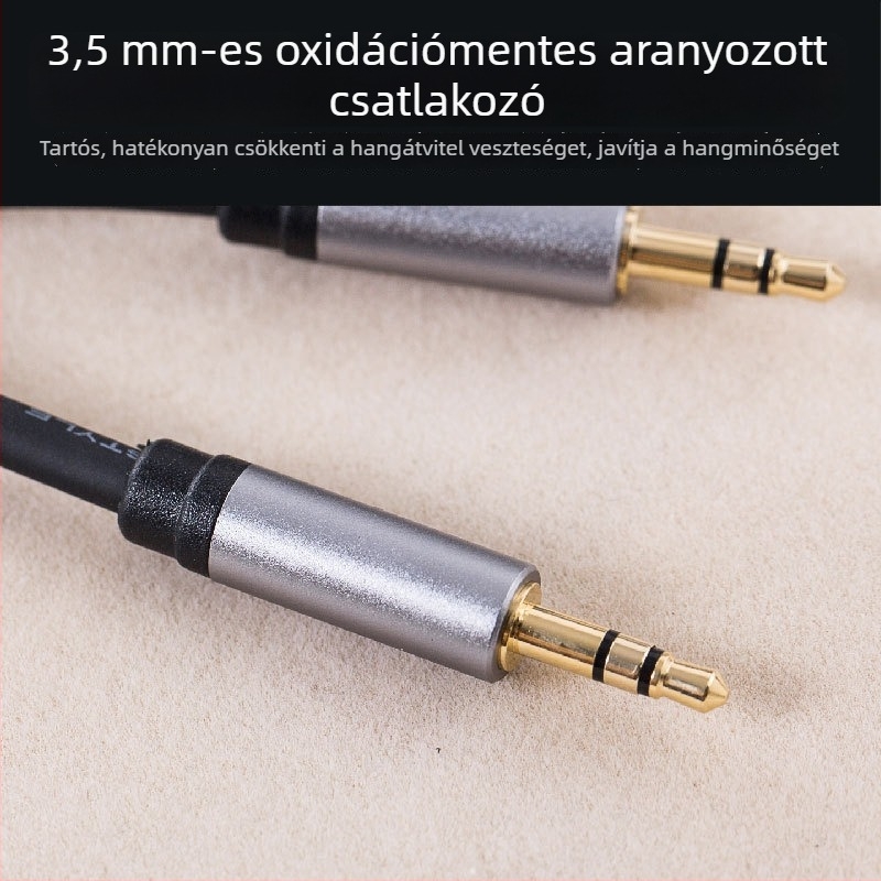 HYX-19 Audió kábel, aranyozott, ónosított rézmag, rézvezetők, PC és jármű kompatibilis
