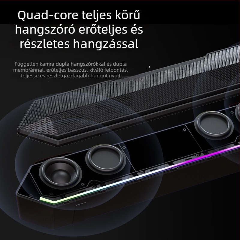 Havit M20 Bluetooth 5.3 asztali számítógépes hangszórók, 2‑csatornás, USB táplálás, 5W, 20Hz-20kHz