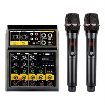 4 csatornás vezeték nélküli effektmixer zenekari felvételekhez és élő fellépésekhez, támogatja az 1–2 mikrofont