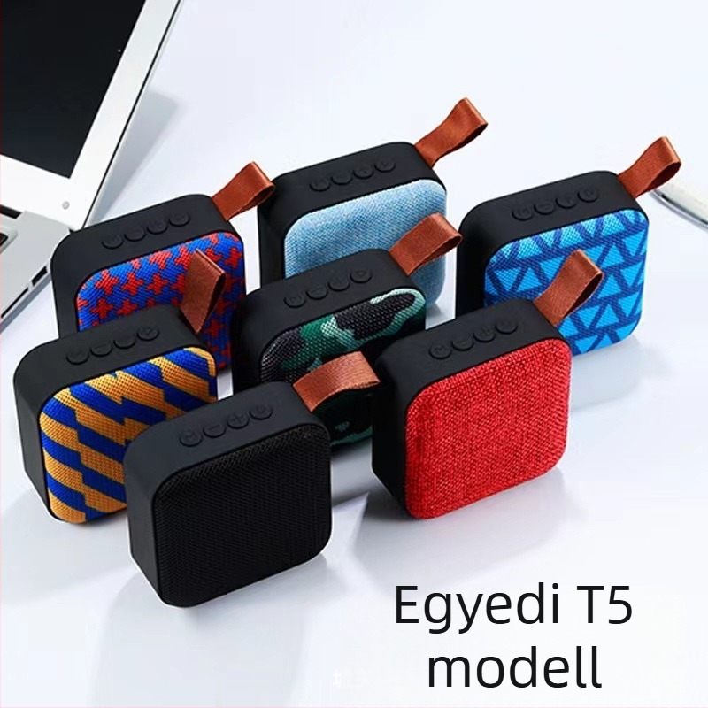 Neutral T5 vezeték nélküli Bluetooth hangszóró kártyahellyel, szubwooferrel, hordozható mini Hi-Fi számítógéphez és kültéri használatra