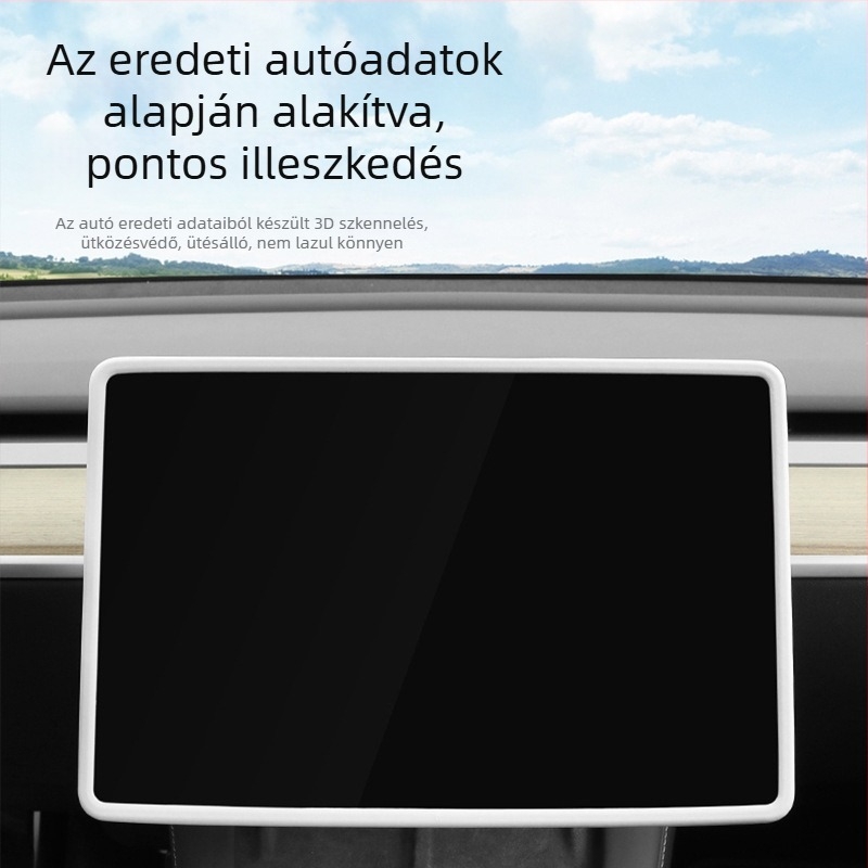 Szilikon keret a Tesla Model 3/Y központi kijelzőhöz – kijelzővédő