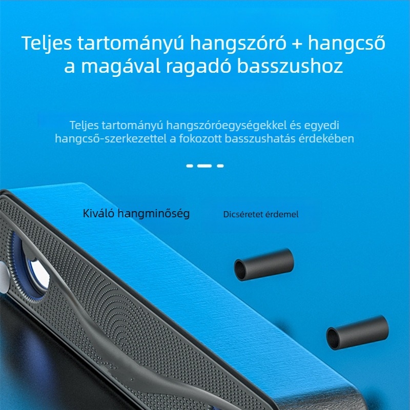 Kábeles számítógéphangfal asztali számítógéphez és laptophoz, szubwooferrel, kiváló hangzás és színes világítás